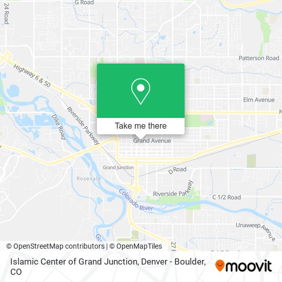 Mapa de Islamic Center of Grand Junction