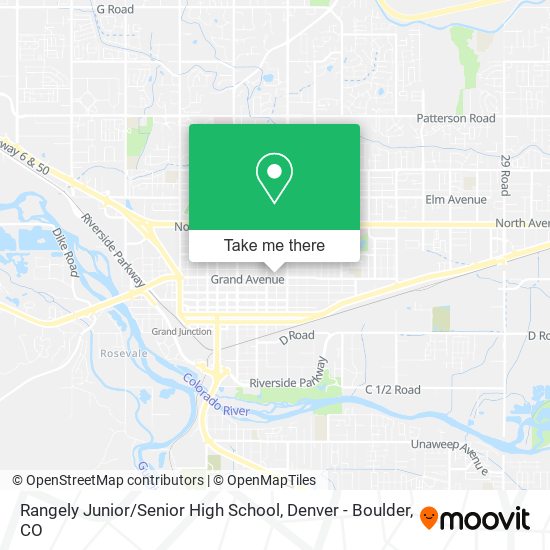 Mapa de Rangely Junior / Senior High School