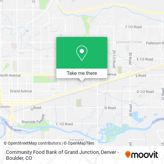 Community Food Bank of Grand Junction map