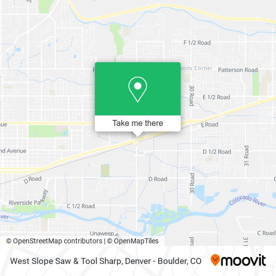 Mapa de West Slope Saw & Tool Sharp