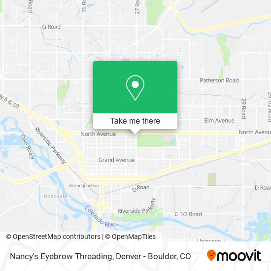 Nancy's Eyebrow Threading map