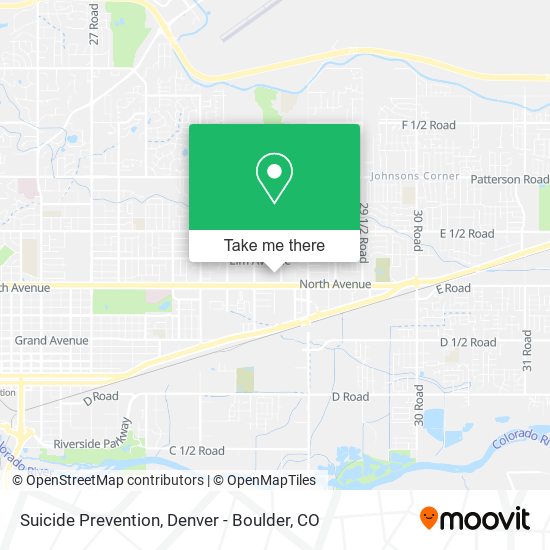 Suicide Prevention map