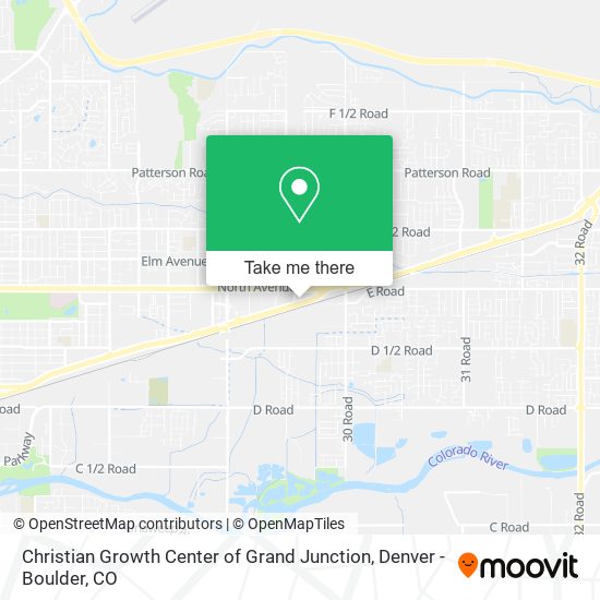 Christian Growth Center of Grand Junction map