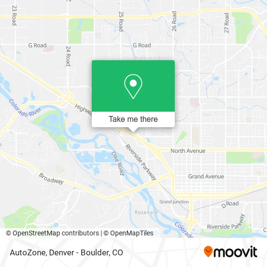 AutoZone map
