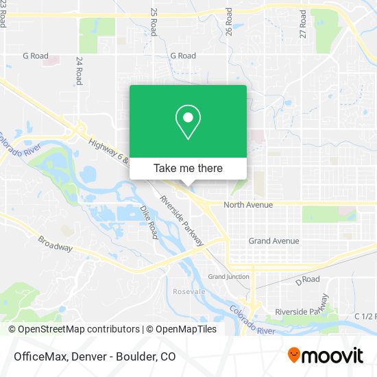 OfficeMax map