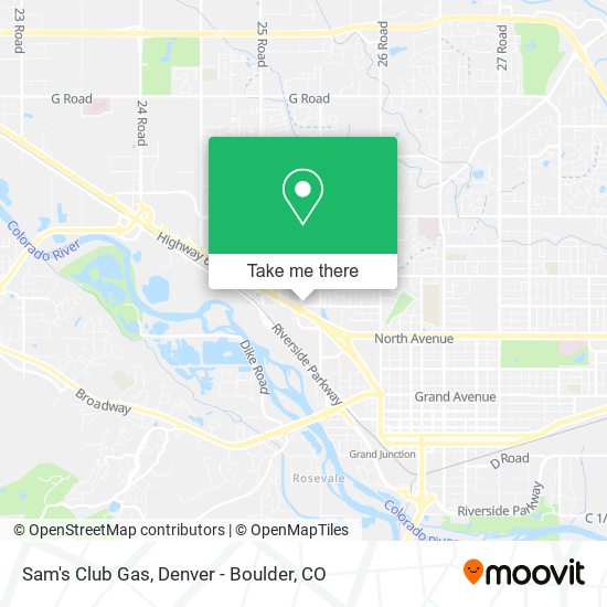 Mapa de Sam's Club Gas