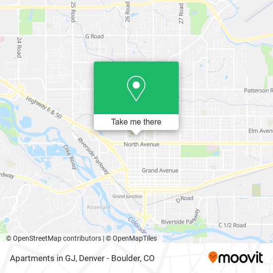 Apartments in GJ map