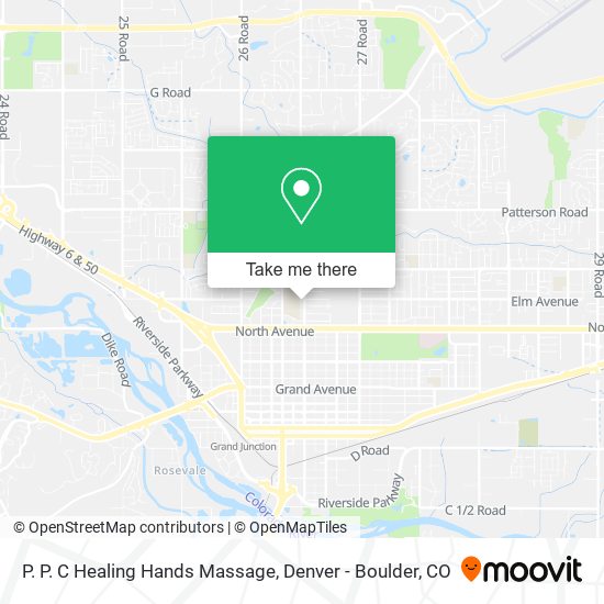 Mapa de P. P. C Healing Hands Massage