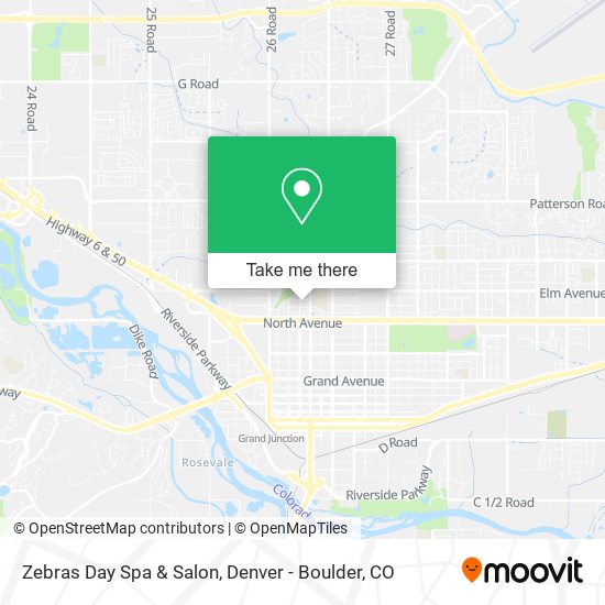 Mapa de Zebras Day Spa & Salon