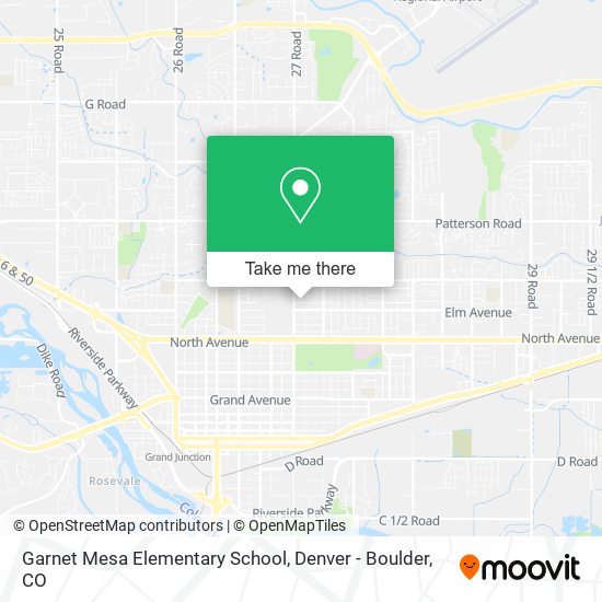 Garnet Mesa Elementary School map