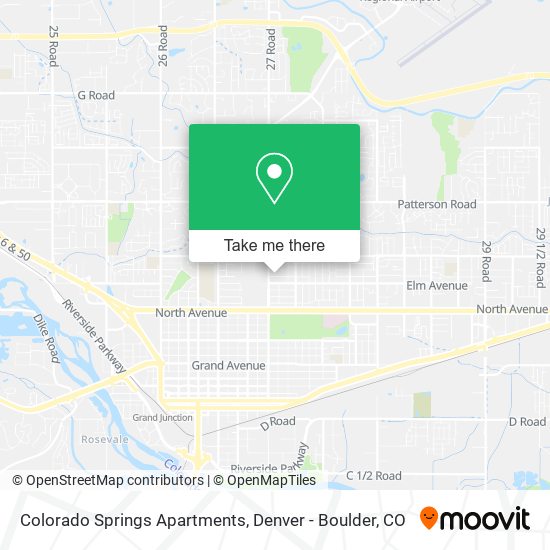 Colorado Springs Apartments map