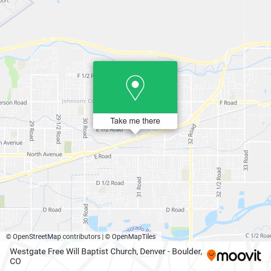 Mapa de Westgate Free Will Baptist Church
