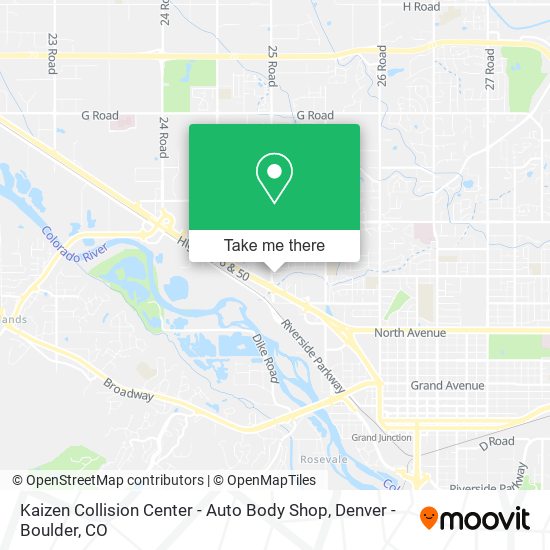 Kaizen Collision Center - Auto Body Shop map