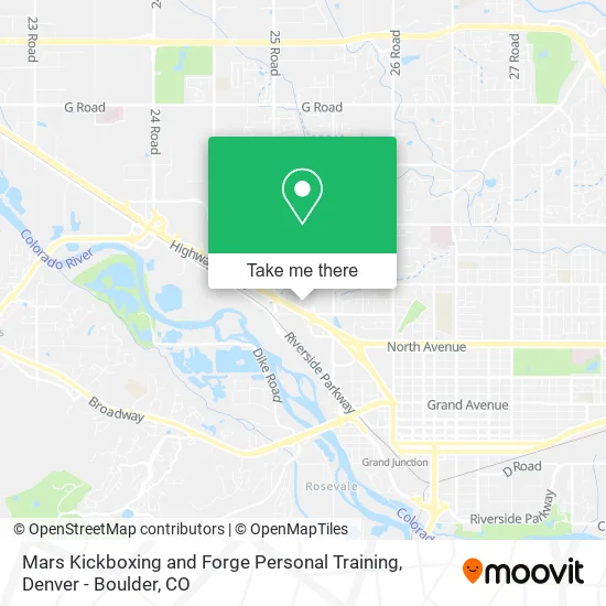 Mapa de Mars Kickboxing and Forge Personal Training