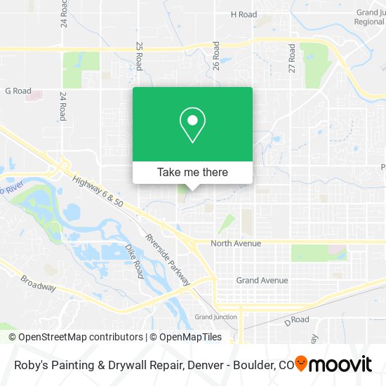 Mapa de Roby's Painting & Drywall Repair