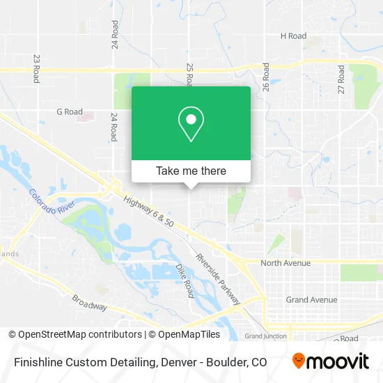 Finishline Custom Detailing map