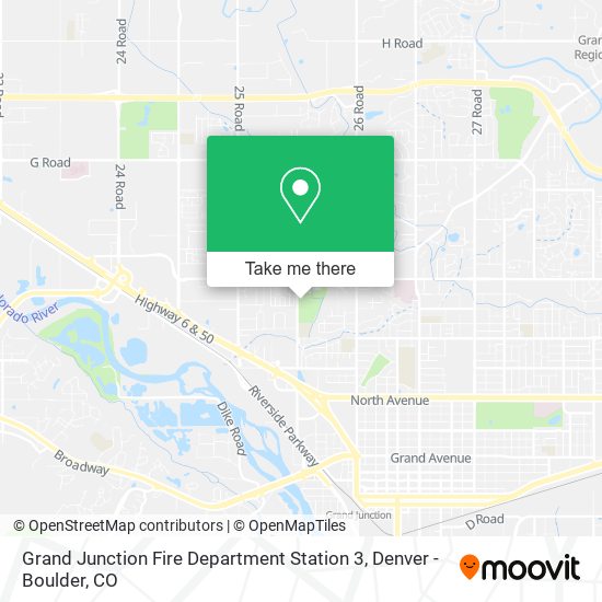 Grand Junction Fire Department Station 3 map