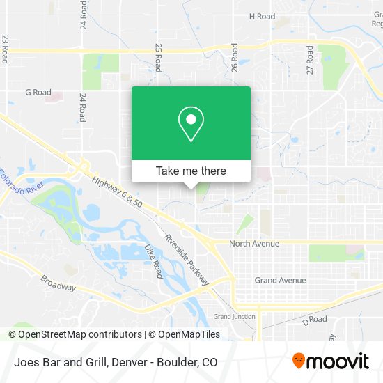 Joes Bar and Grill map