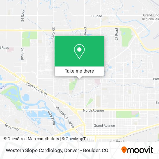 Mapa de Western Slope Cardiology