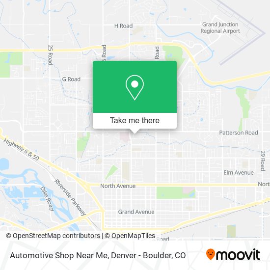 Mapa de Automotive Shop Near Me