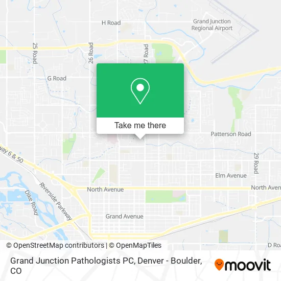 Grand Junction Pathologists PC map