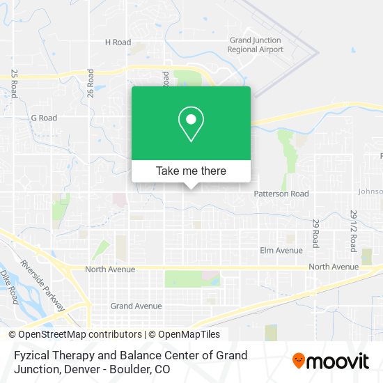 Fyzical Therapy and Balance Center of Grand Junction map