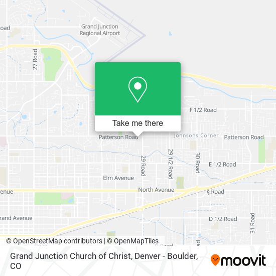 Grand Junction Church of Christ map