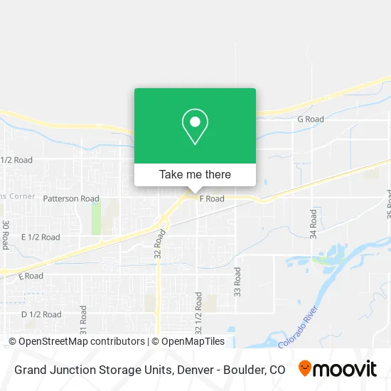 Grand Junction Storage Units map