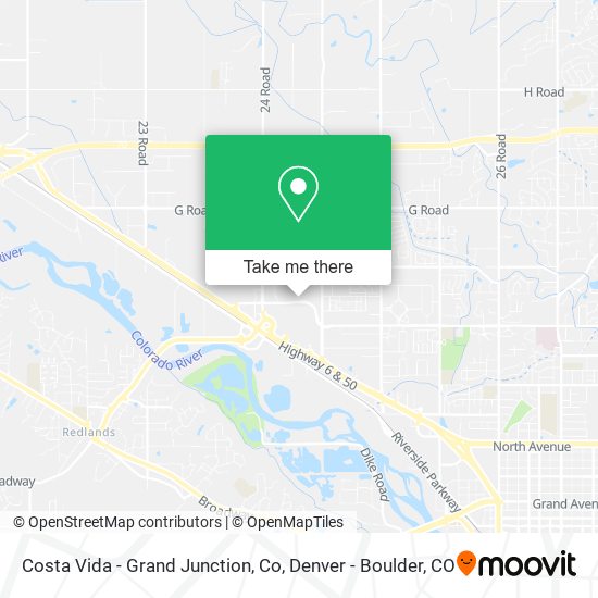 Costa Vida - Grand Junction, Co map