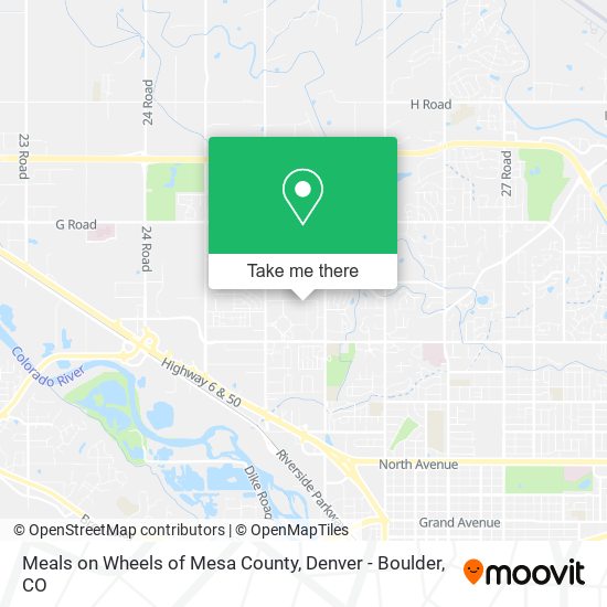 Mapa de Meals on Wheels of Mesa County