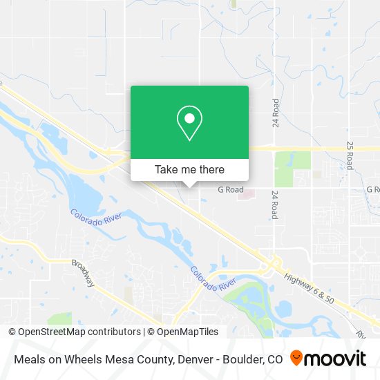 Meals on Wheels Mesa County map