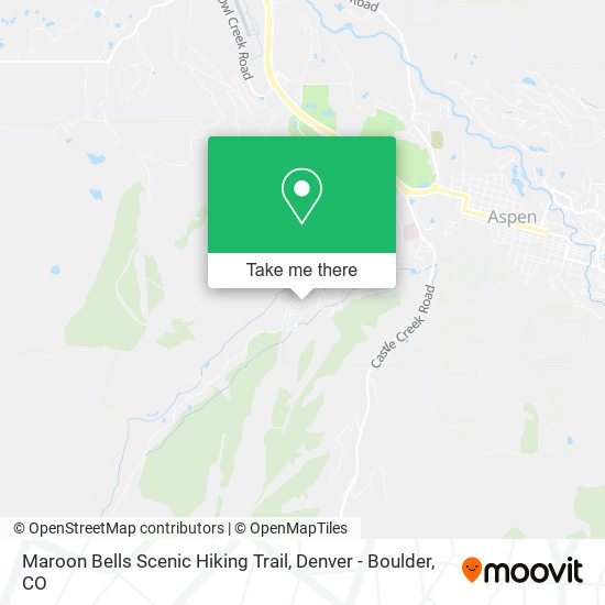 Maroon Bells Scenic Hiking Trail map