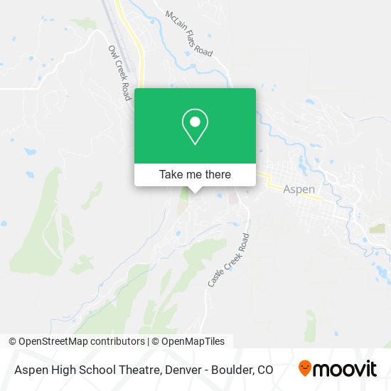 Aspen High School Theatre map