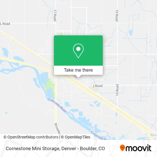 Cornestone Mini Storage map