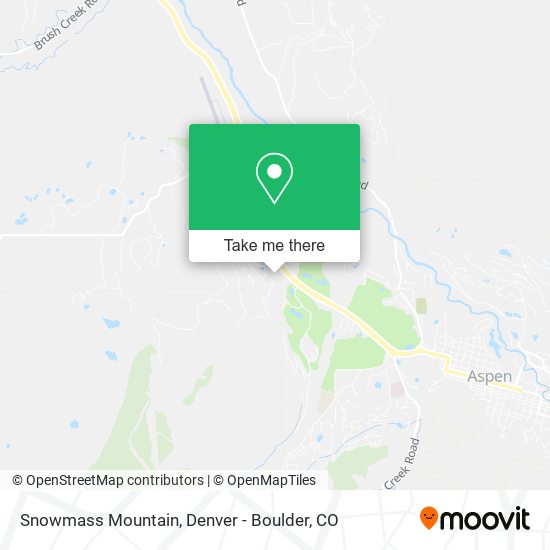 Snowmass Mountain map