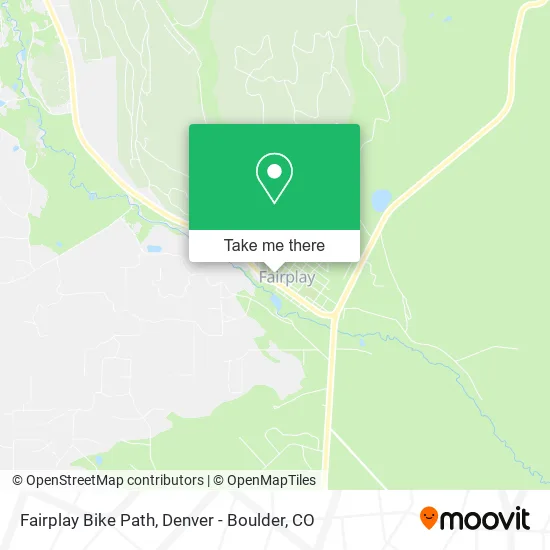 Mapa de Fairplay Bike Path