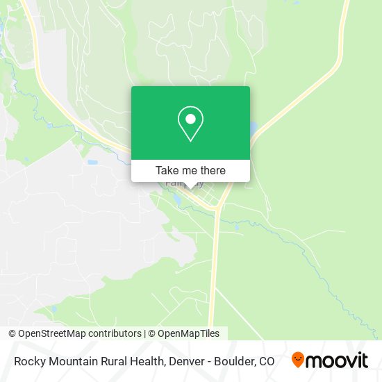 Mapa de Rocky Mountain Rural Health