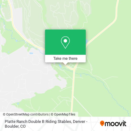 Mapa de Platte Ranch Double B Riding Stables