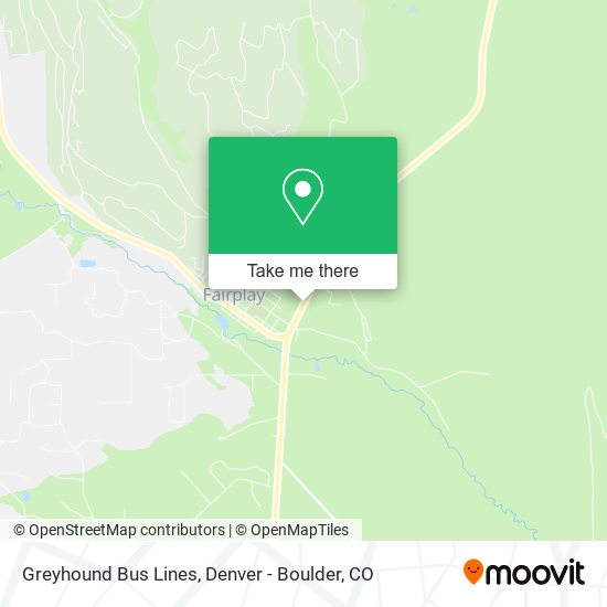 Mapa de Greyhound Bus Lines