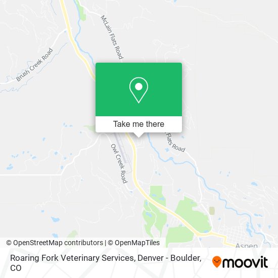 Mapa de Roaring Fork Veterinary Services