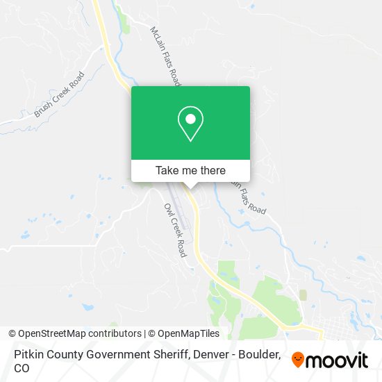 Mapa de Pitkin County Government Sheriff