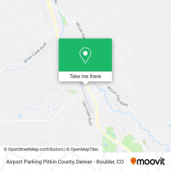 Airport Parking Pitkin County map