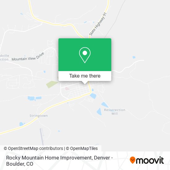 Rocky Mountain Home Improvement map