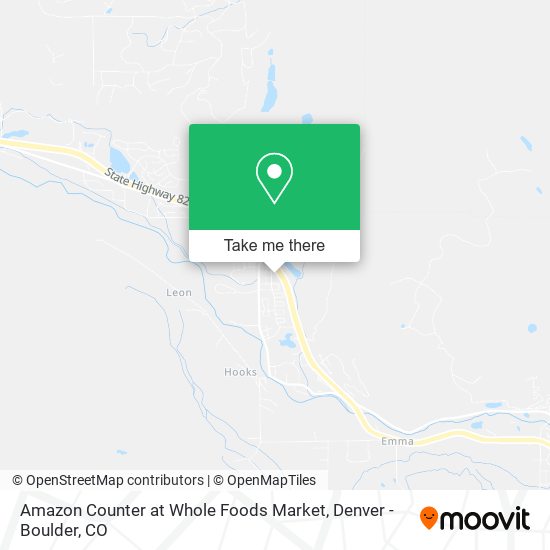 Amazon Counter at Whole Foods Market map