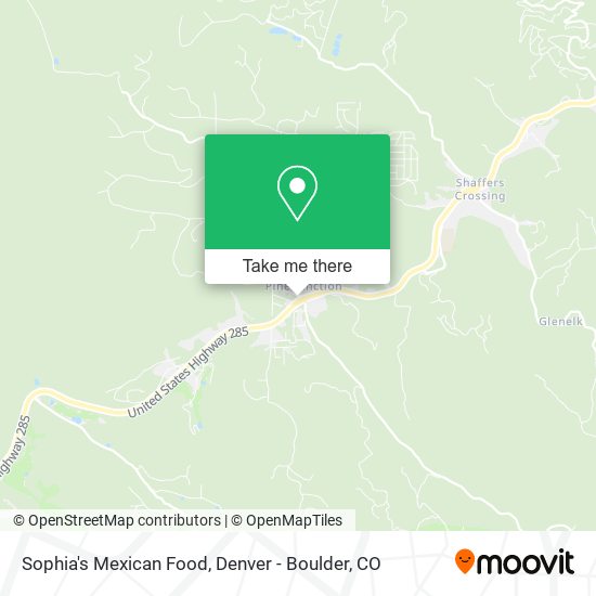 Sophia's Mexican Food map