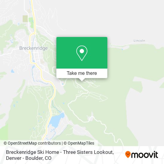 Mapa de Breckenridge Ski Home - Three Sisters Lookout