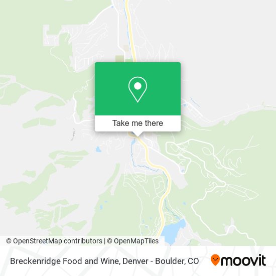 Breckenridge Food and Wine map