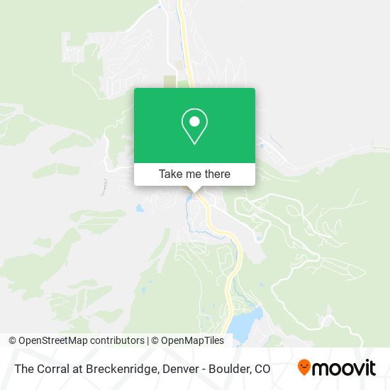 The Corral at Breckenridge map