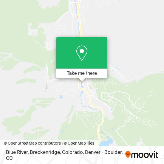 Blue River, Breckenridge, Colorado map