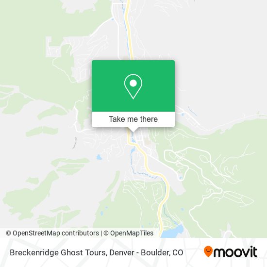 Mapa de Breckenridge Ghost Tours